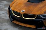BMW i8 Austin Mahone Rusted by MetroWrapz on Vossen Wheels (VPS-305T) 2016 года